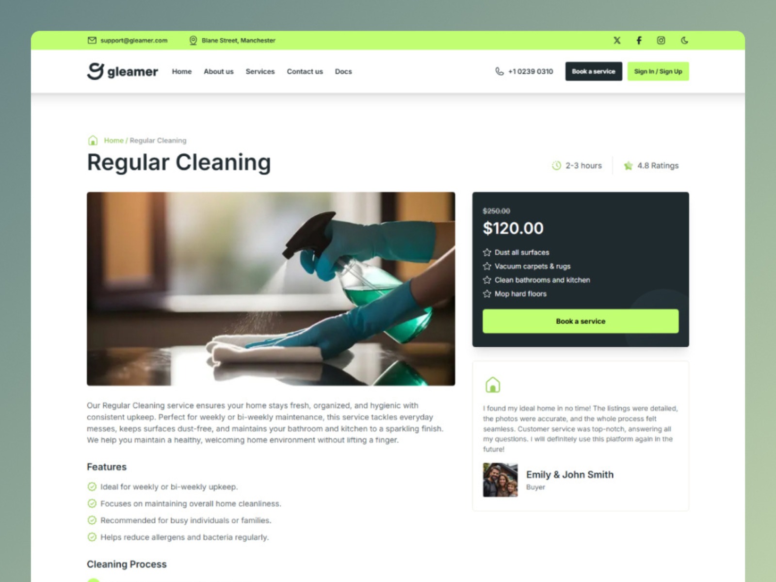 Gleamer Nextjs Website Template Image 3