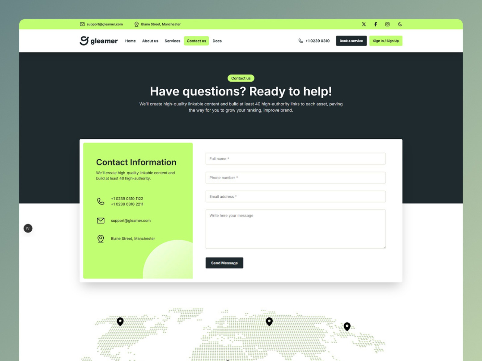 Gleamer Nextjs Website Template Image 4