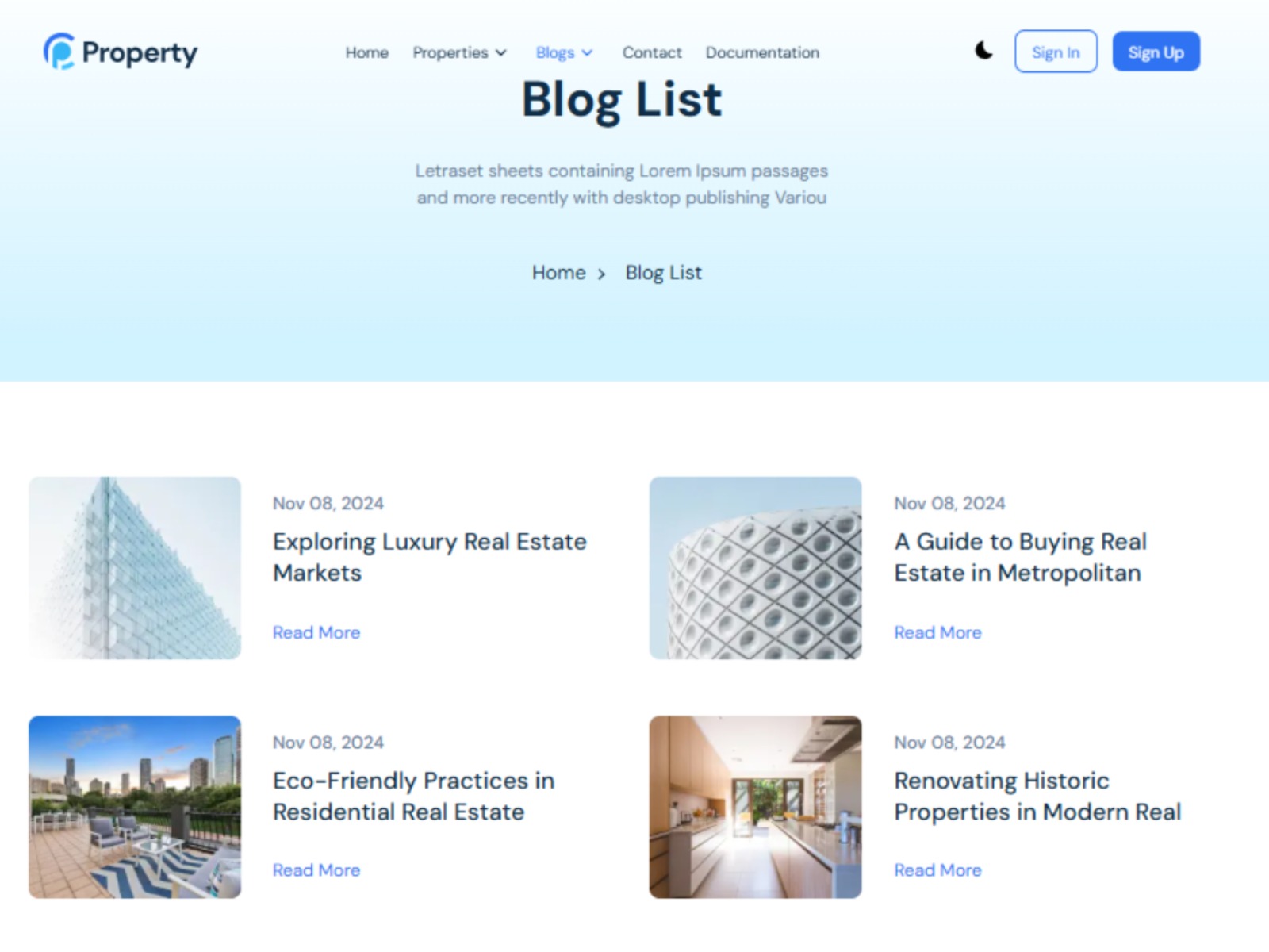 Property Pro NextJS Website Template for Real Estate Businesses Image 2