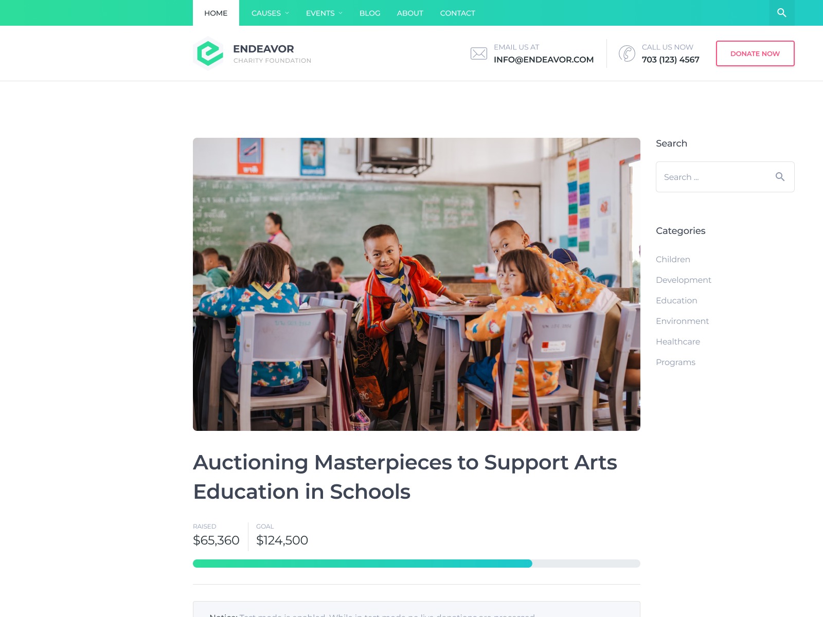 Endeavor Pro Nextjs 15 Charity Website Template Image 2