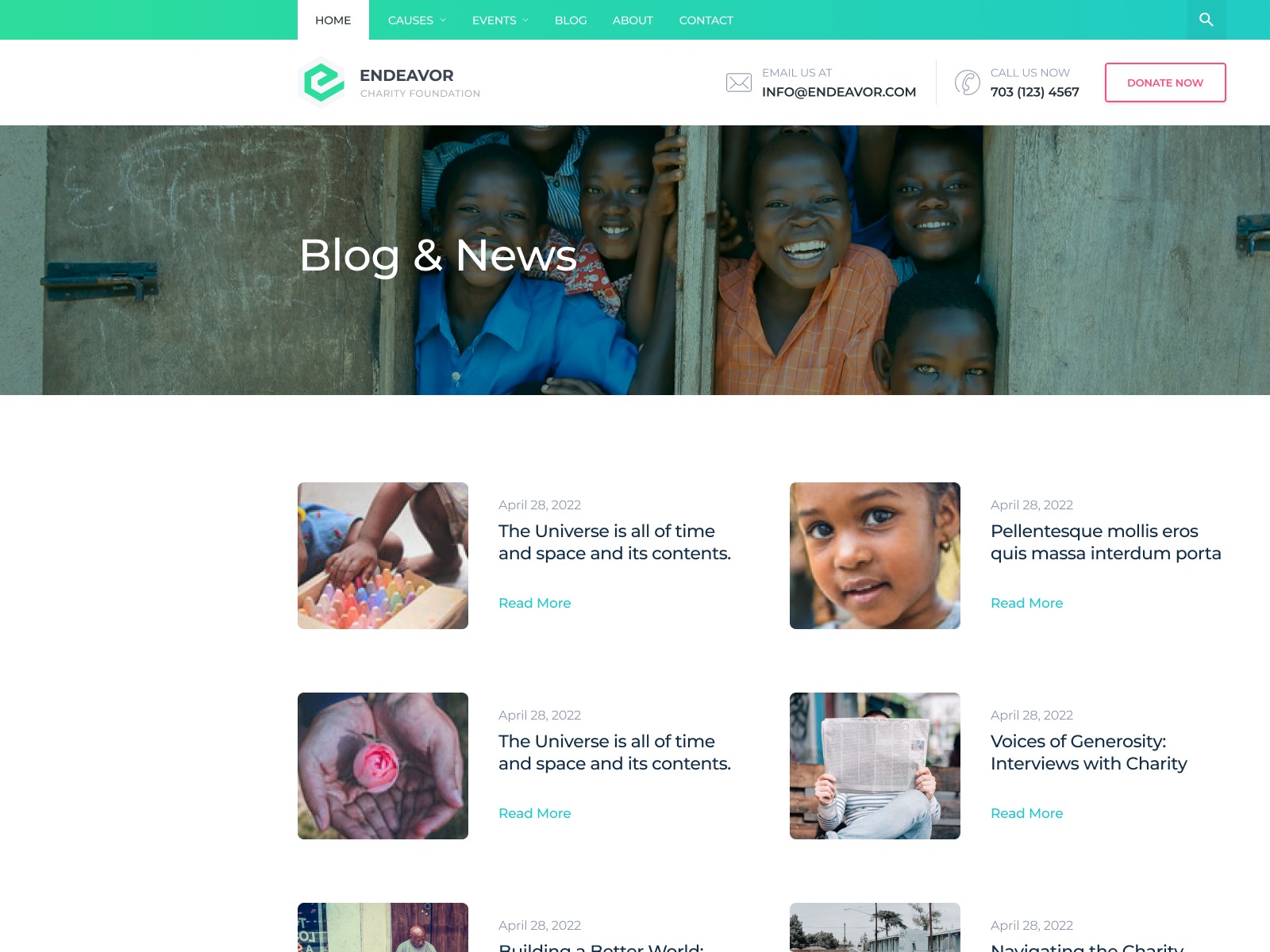 Endeavor Pro Nextjs 15 Charity Website Template Image 3