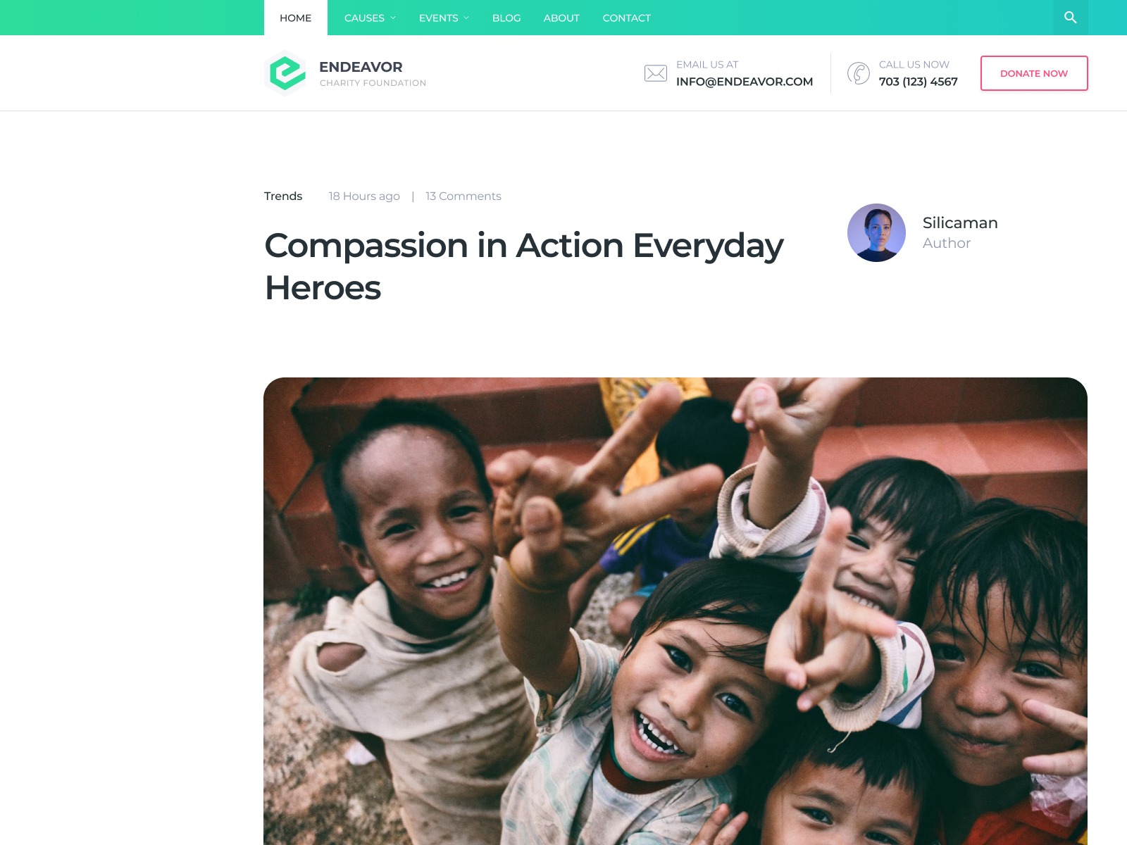 Endeavor Pro Nextjs 15 Charity Website Template Image 4