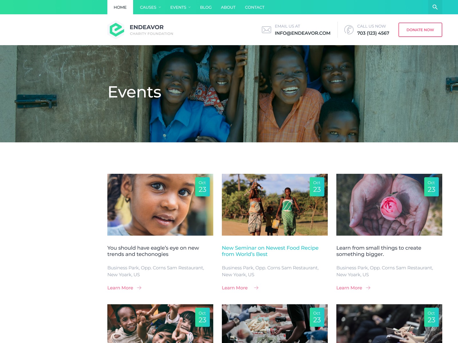 Endeavor Pro Nextjs 15 Charity Website Template Image 5