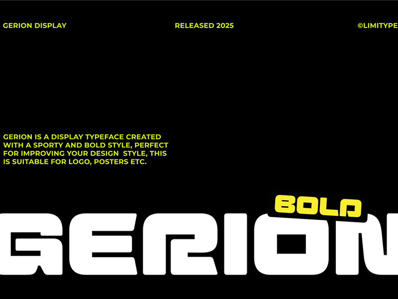 Gerion - Bold Font