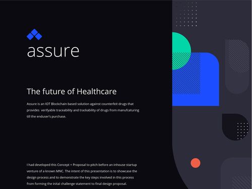 Assure- IOT Blockchain solution for Counterfeit Drugs on Behance