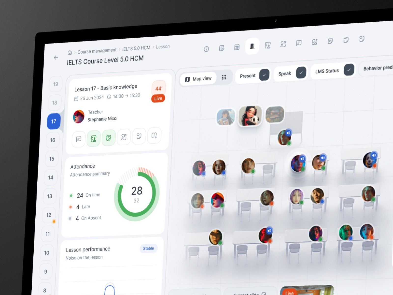 Teaching LMS - Classroom Management Dashboard