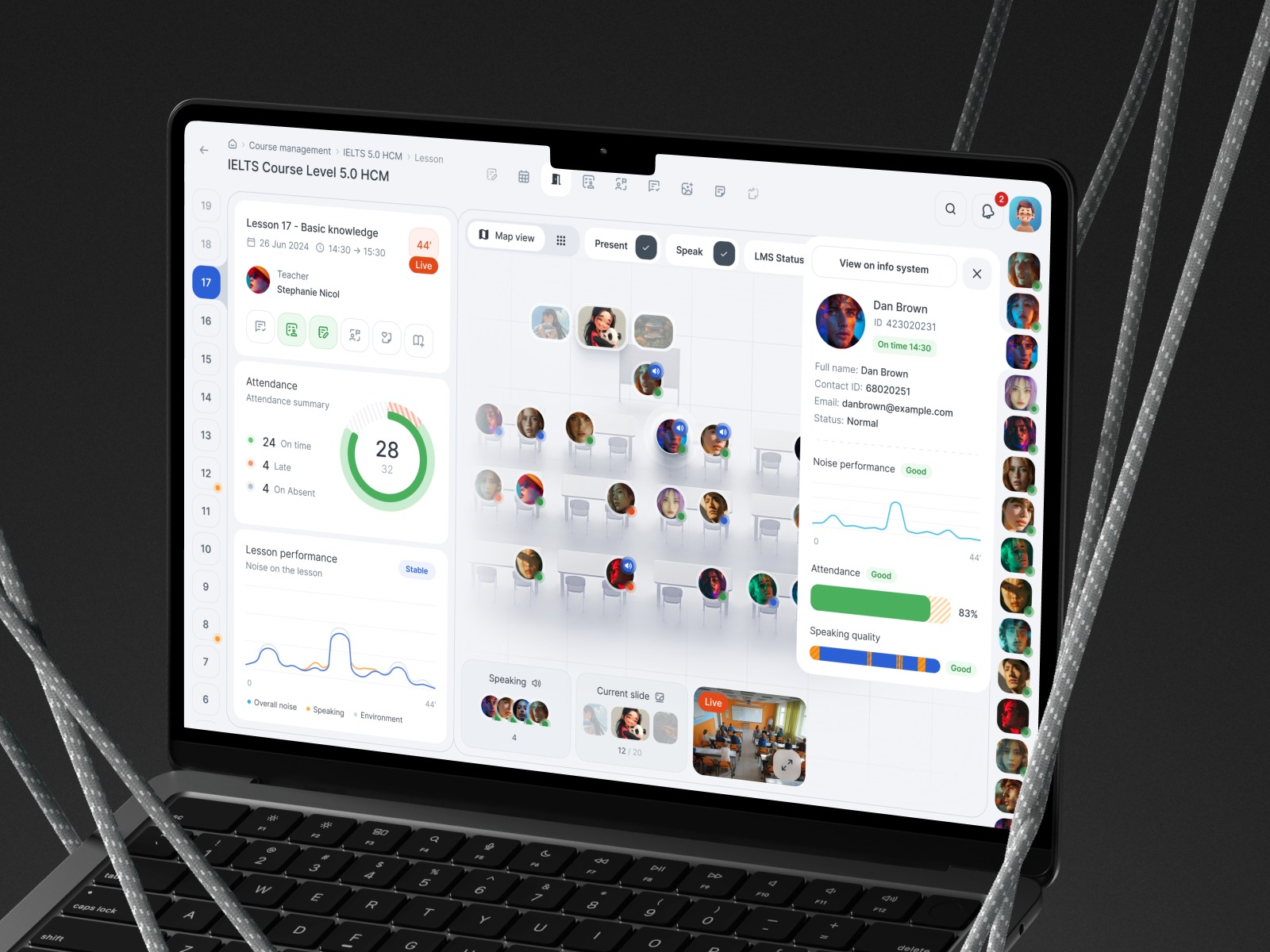 Teaching LMS - Classroom Management Dashboard Image 0