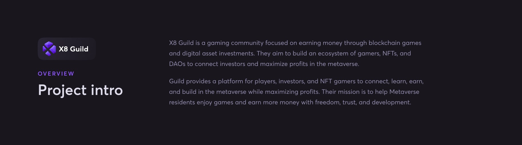 X8 Guild - All in one GameFi community platform Image 1