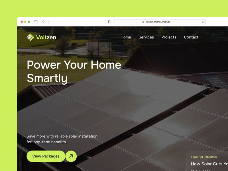 Solar Energy Website Template