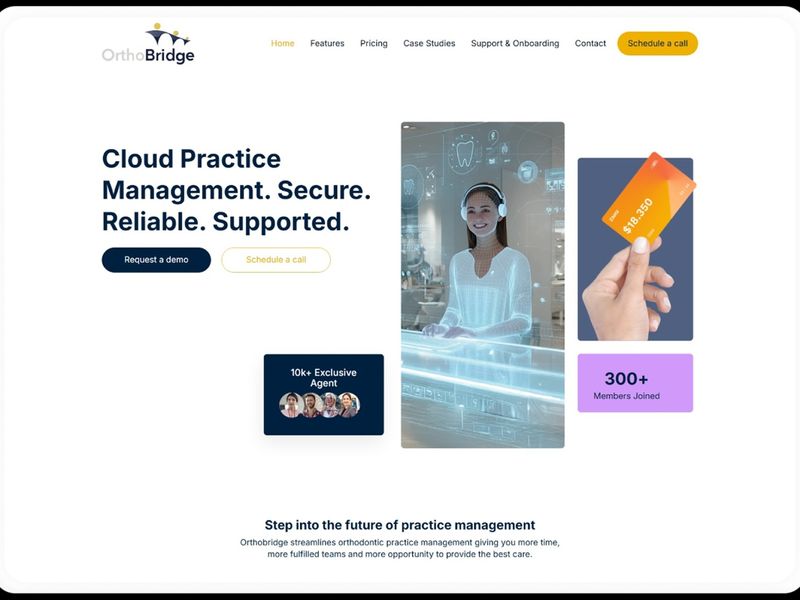 Professional SaaS Website Design | Ortho Bridge Medical Platform