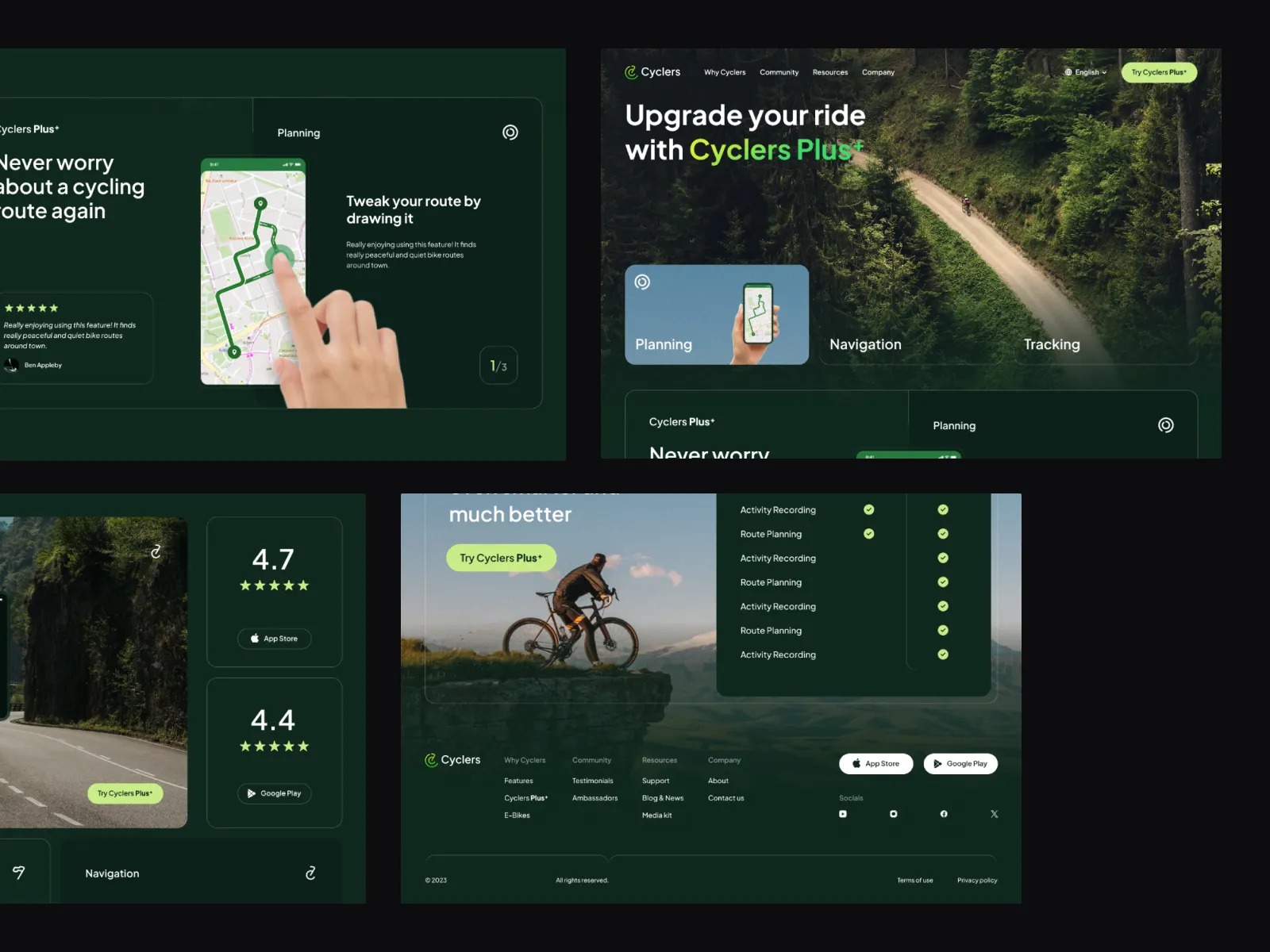 Cyclers Landing Page