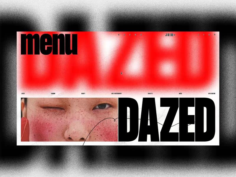 Dazed | Web Design