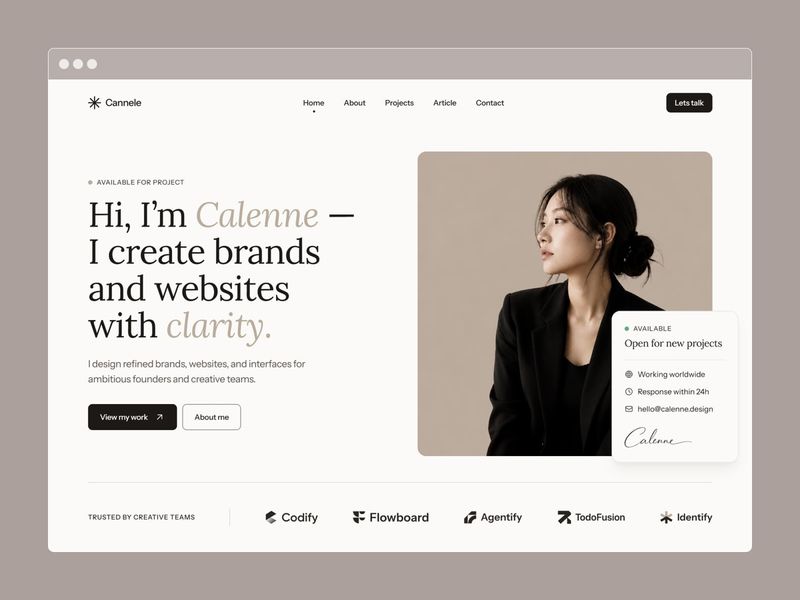 Calenne - Uncategorized design asset by framer
