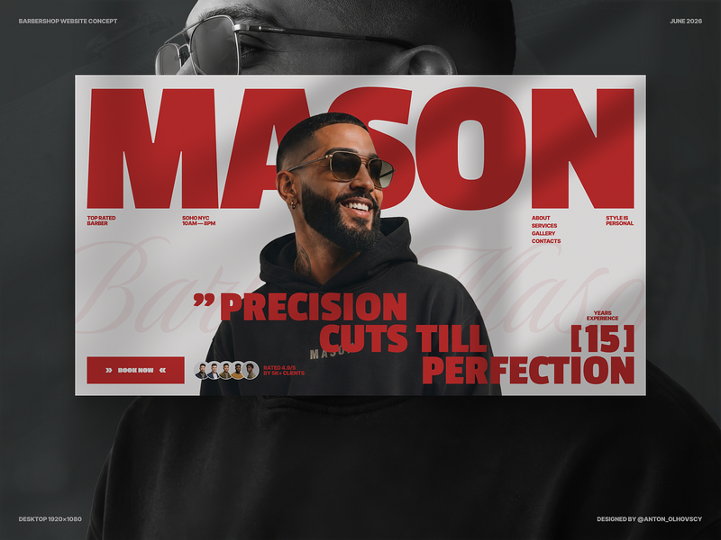 Barbershop Landing Page