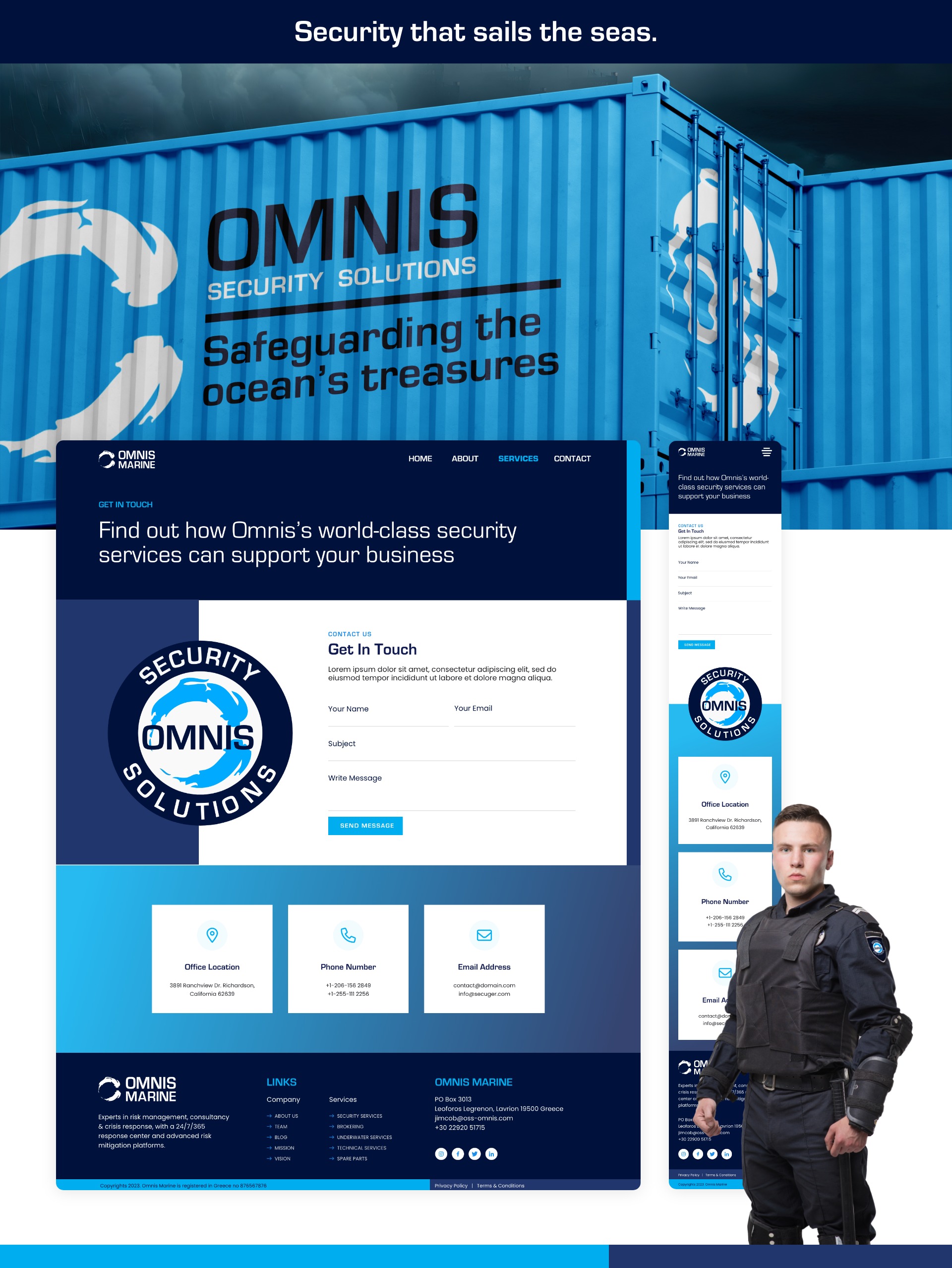 Omnis Marine Security - Branding & Web-Design Image 2