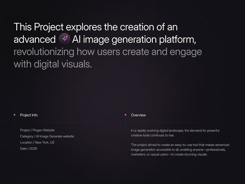 PXGEN AI App | Image Generation | UI UX | Orbix Studio