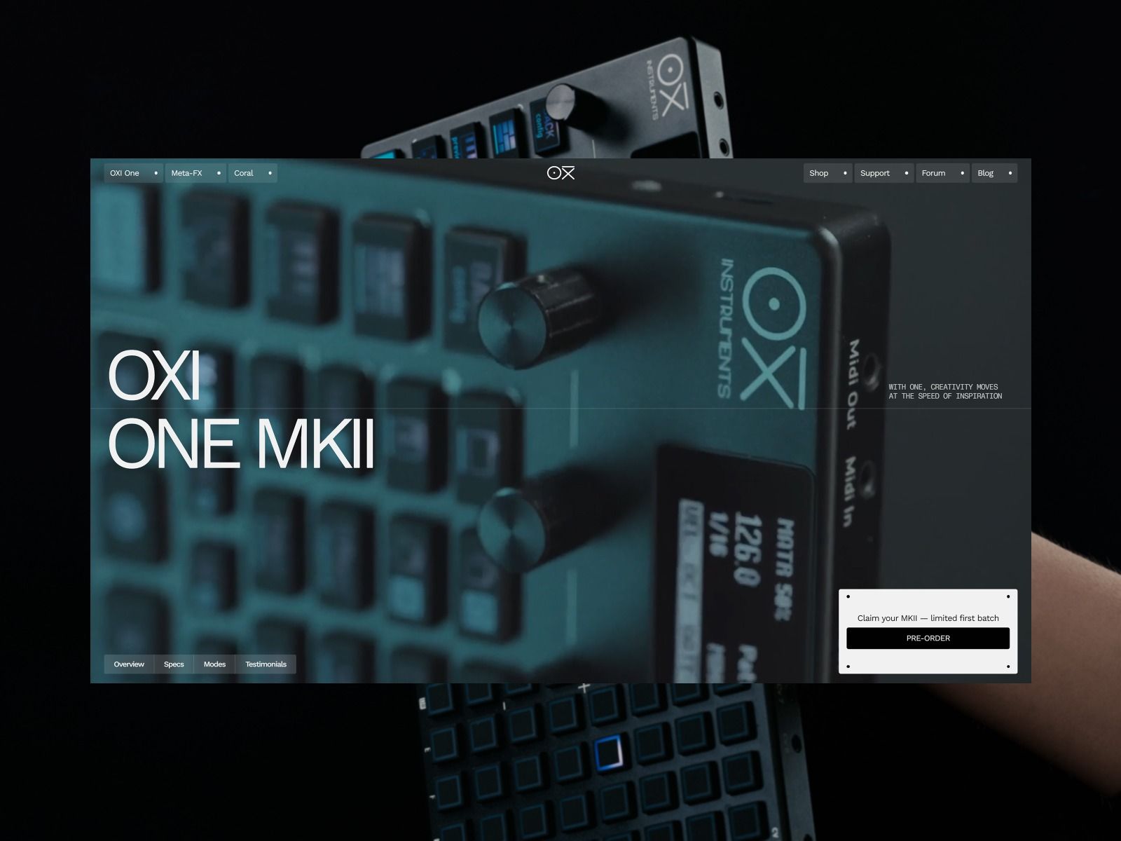OXI ONE MKII — Creativity at the Speed of Inspiration