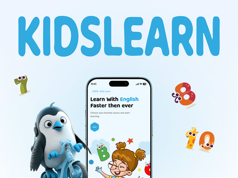 Edtech app UI/UX for child