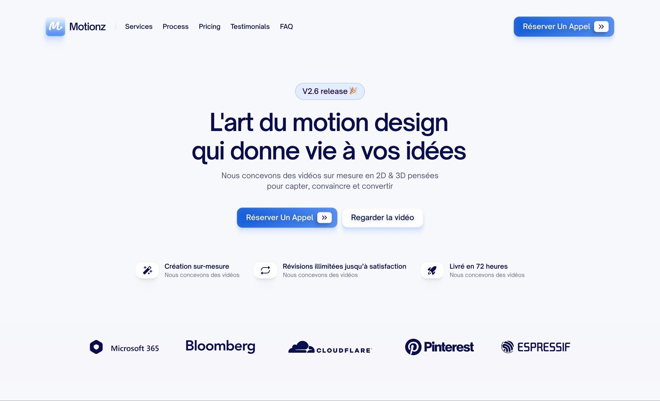 Motionz: Digital Marketing Agency's Framer Website Image 1