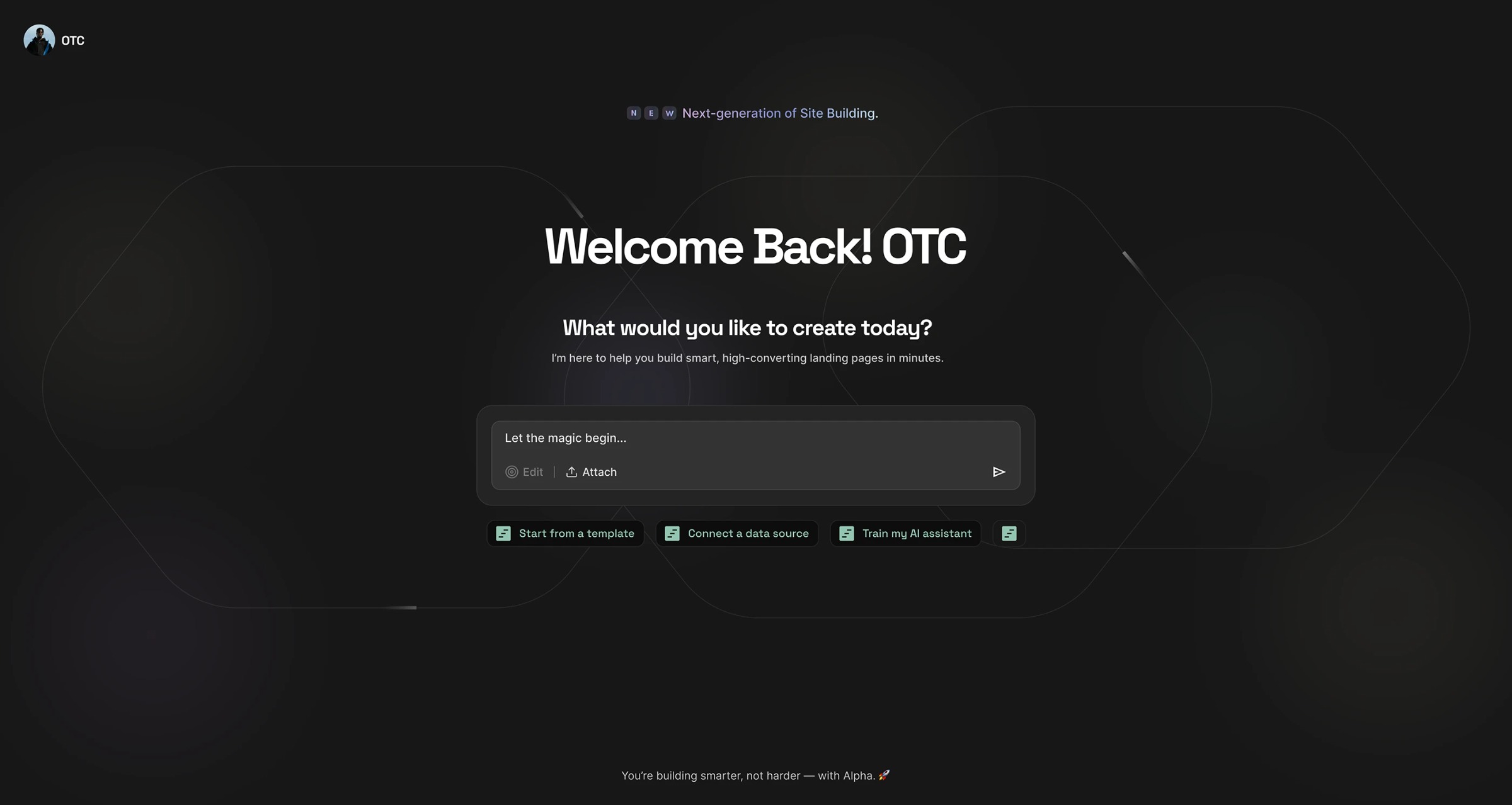 AI-powered Website No-Code Builder
