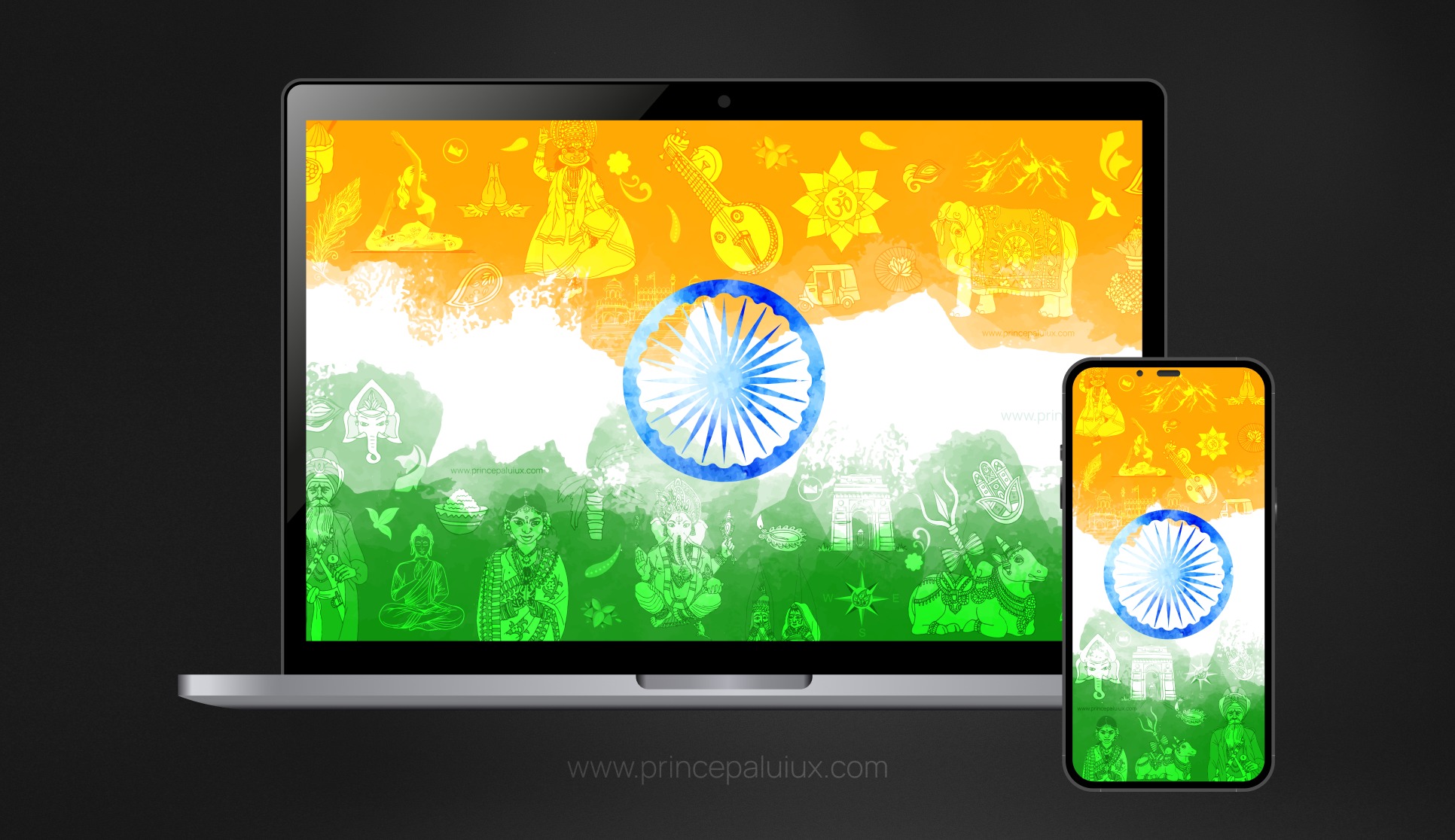 Free India Flag Wallpaper 4K Image 0