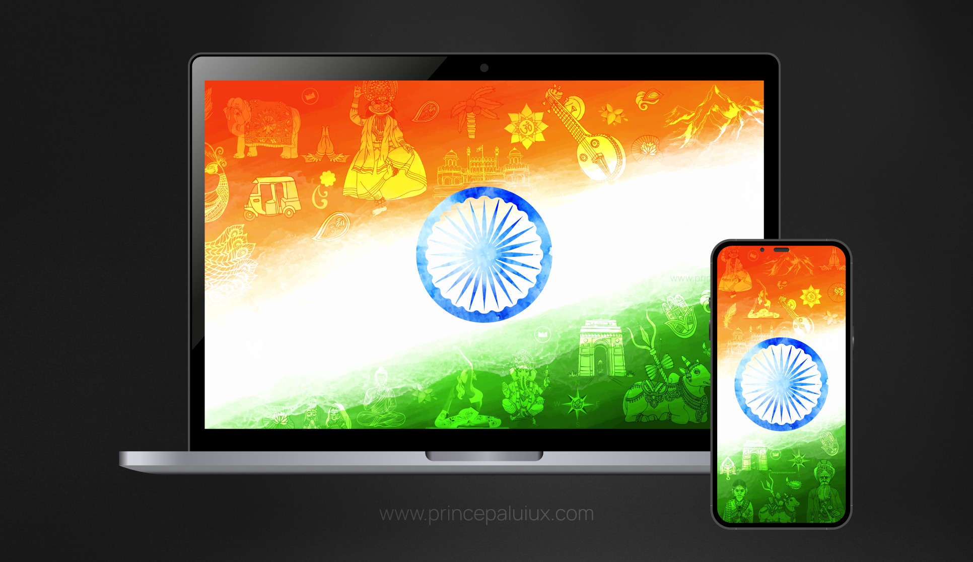 Free India Flag Wallpaper 4K Image 4