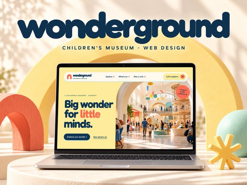 Wonderground — Children’s Museum Website | UI/UX Design