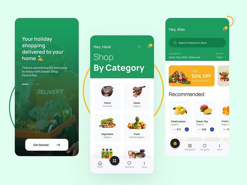 Grocery Delivery App Design