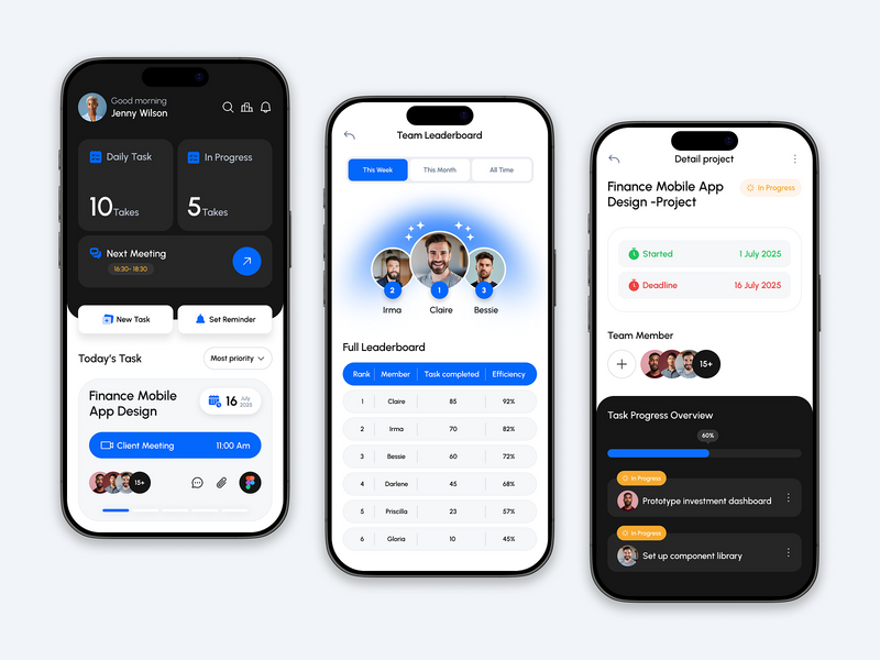 Task Management Mobile App Concept by Mostafizur Rahaman