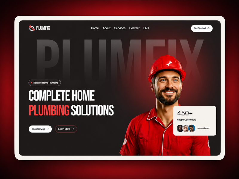PlumFix by Ayanivo Studio LLC - Agency design asset by framer