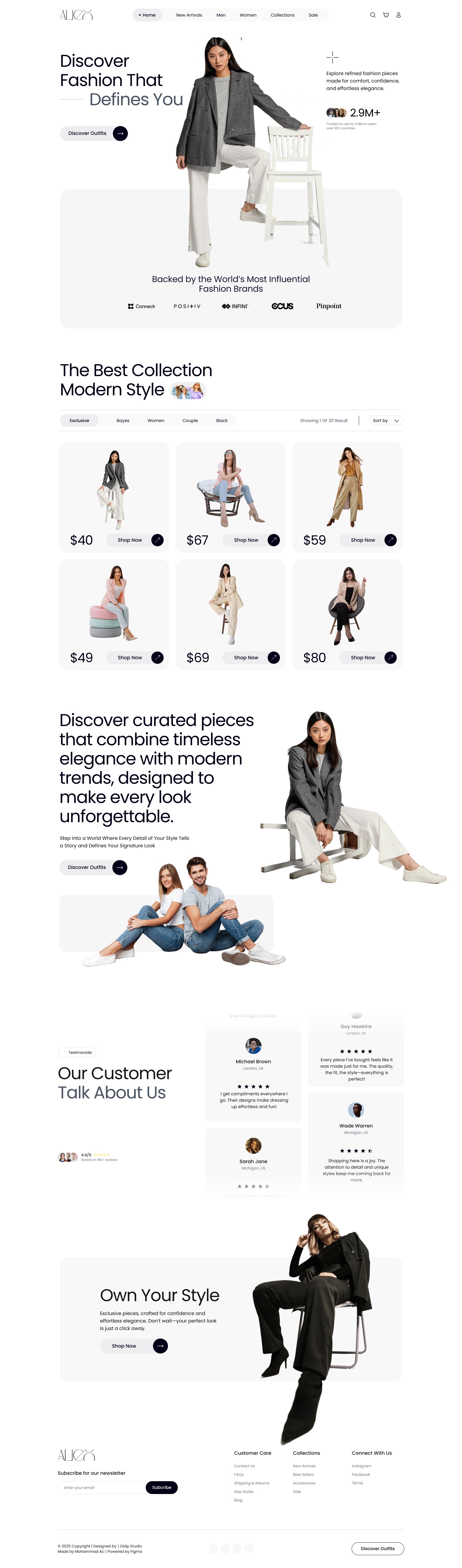 Fashion E-Commerce UI — Modern, Clean & Human-Centered Image 0