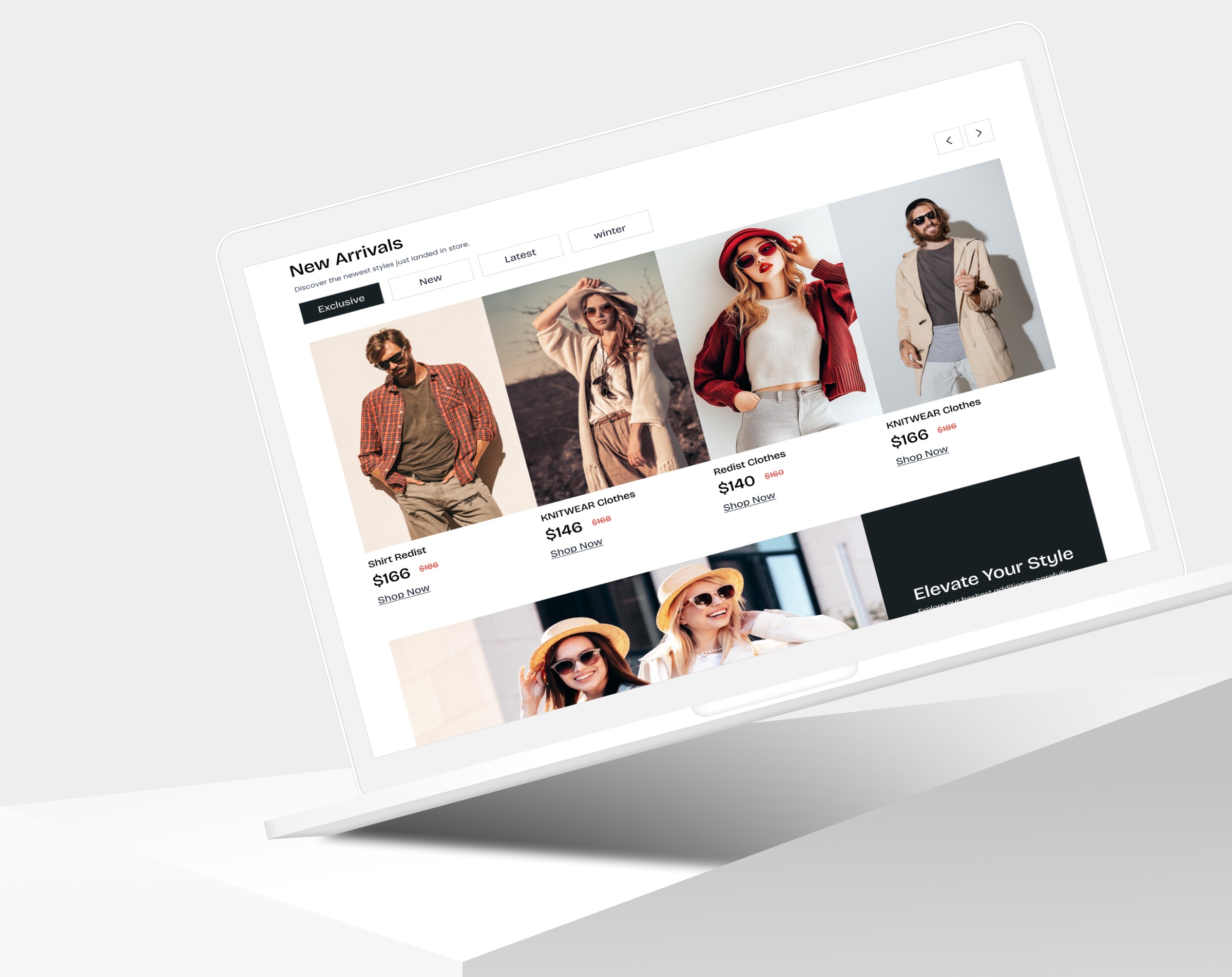 Fashion Homepage UI – Clean & Modern Concept Image 0