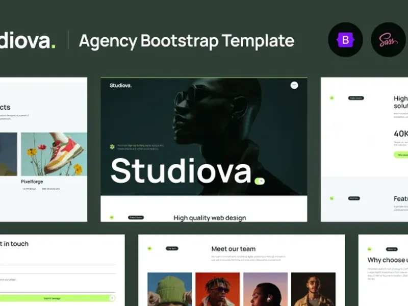 Studiova Agency and Business Bootstrap Template