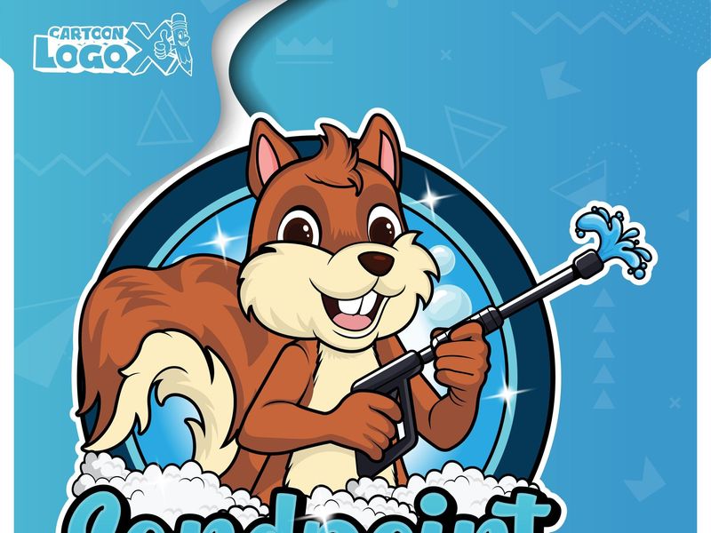 Mascot Logo and Brand Design for Cleaning Business