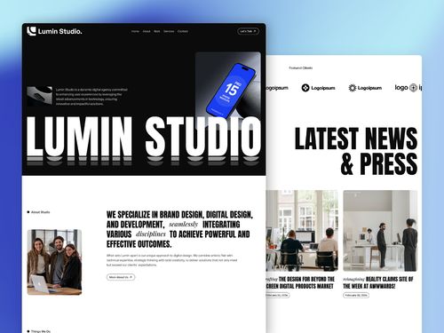 Lumin Studio - Creative Agency Framer Template — Framer Marketplace