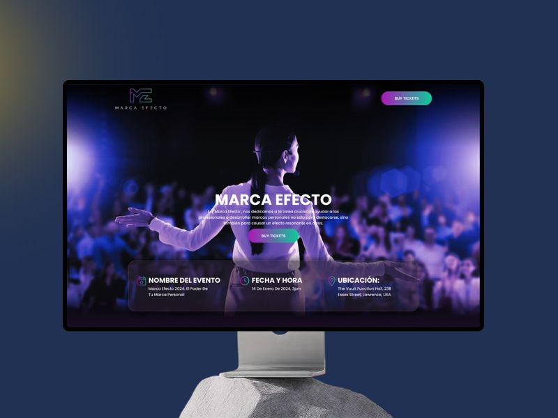 Marca Efecto: An Immersive Event Landing Experience