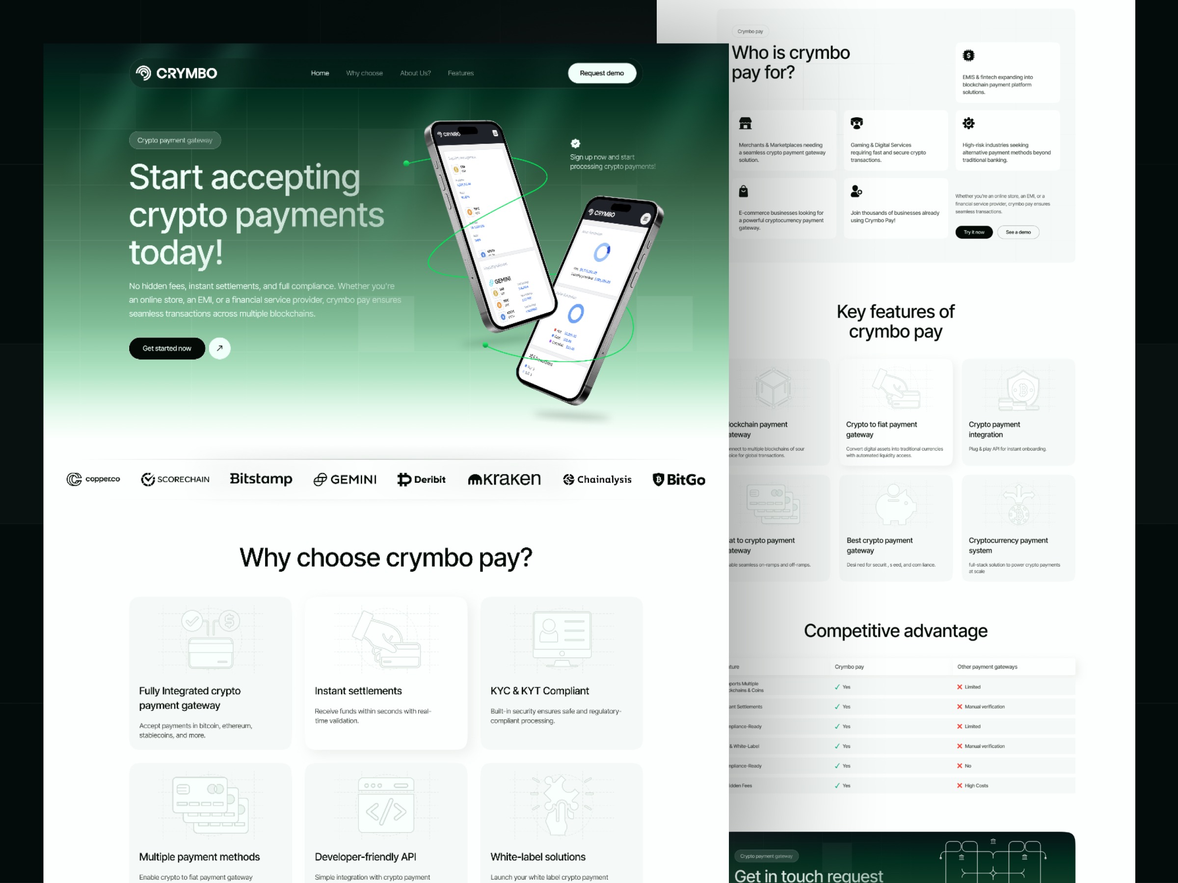 Crypto Payment Gateway B2B Fintech Website
