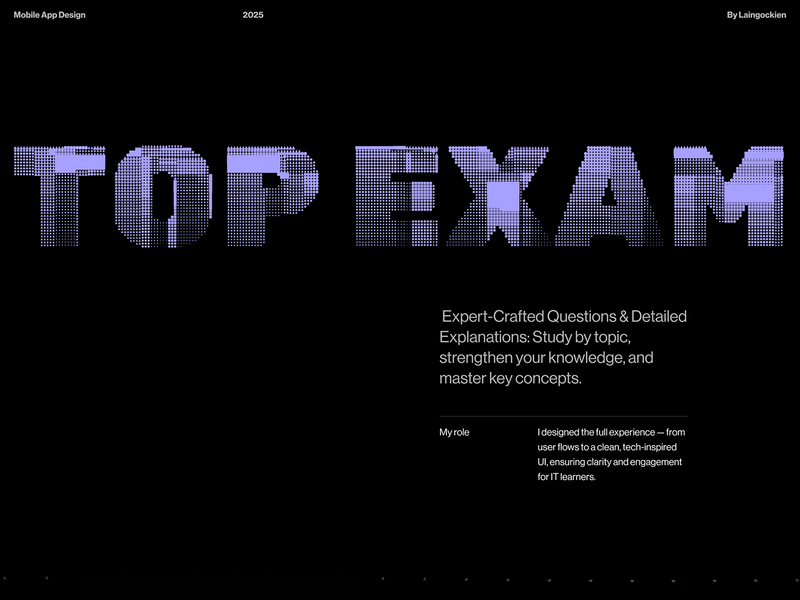 Top Exam – Beyond UI: The Full Design Journey