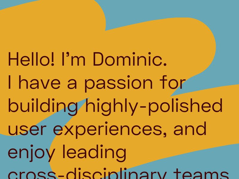 Dominic Berzins — Multidisciplinary Doer