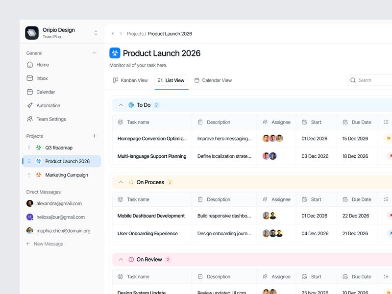Task Management Dashboard