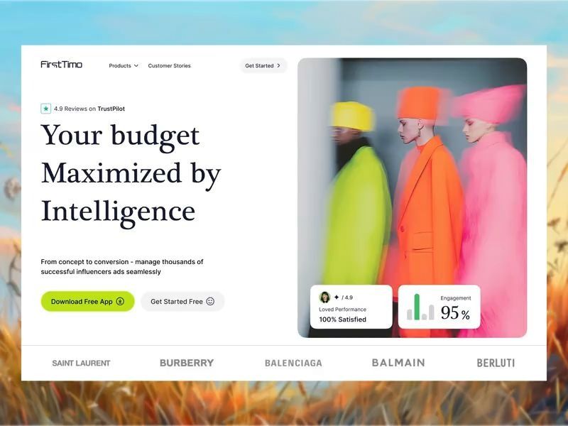 FirstTimo Landing Page Design Exploration
