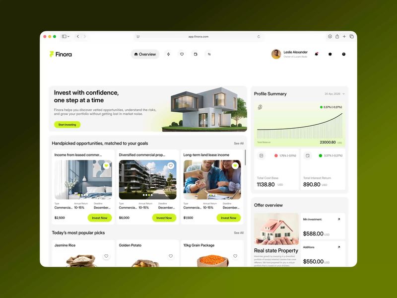 Finora SaaS | Smart Invest Flow | Sleeko Studio
