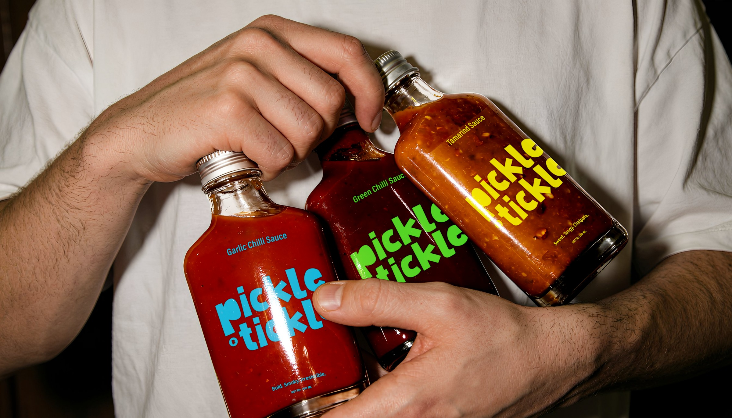 Pickle Tickle — Sauce bold packaging & visual identity Image 0