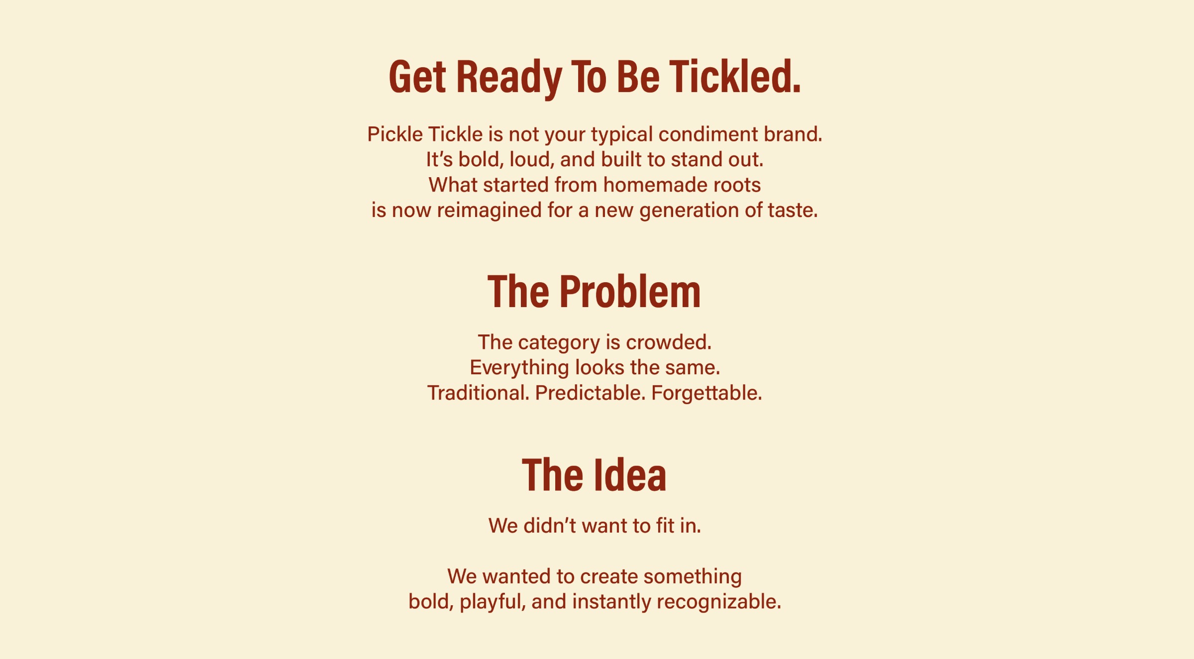 Pickle Tickle — Sauce bold packaging & visual identity Image 1