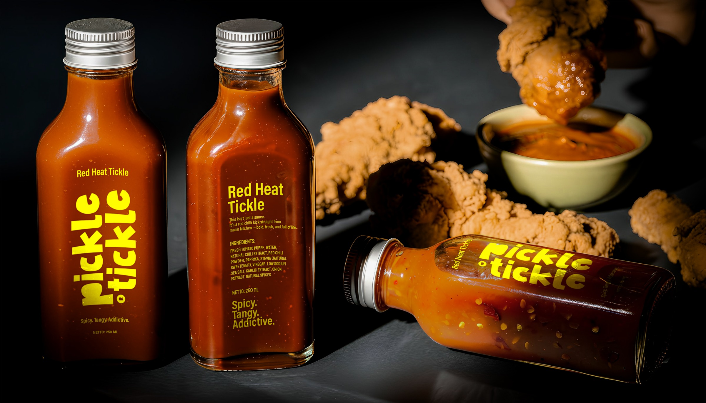 Pickle Tickle — Sauce bold packaging & visual identity Image 3