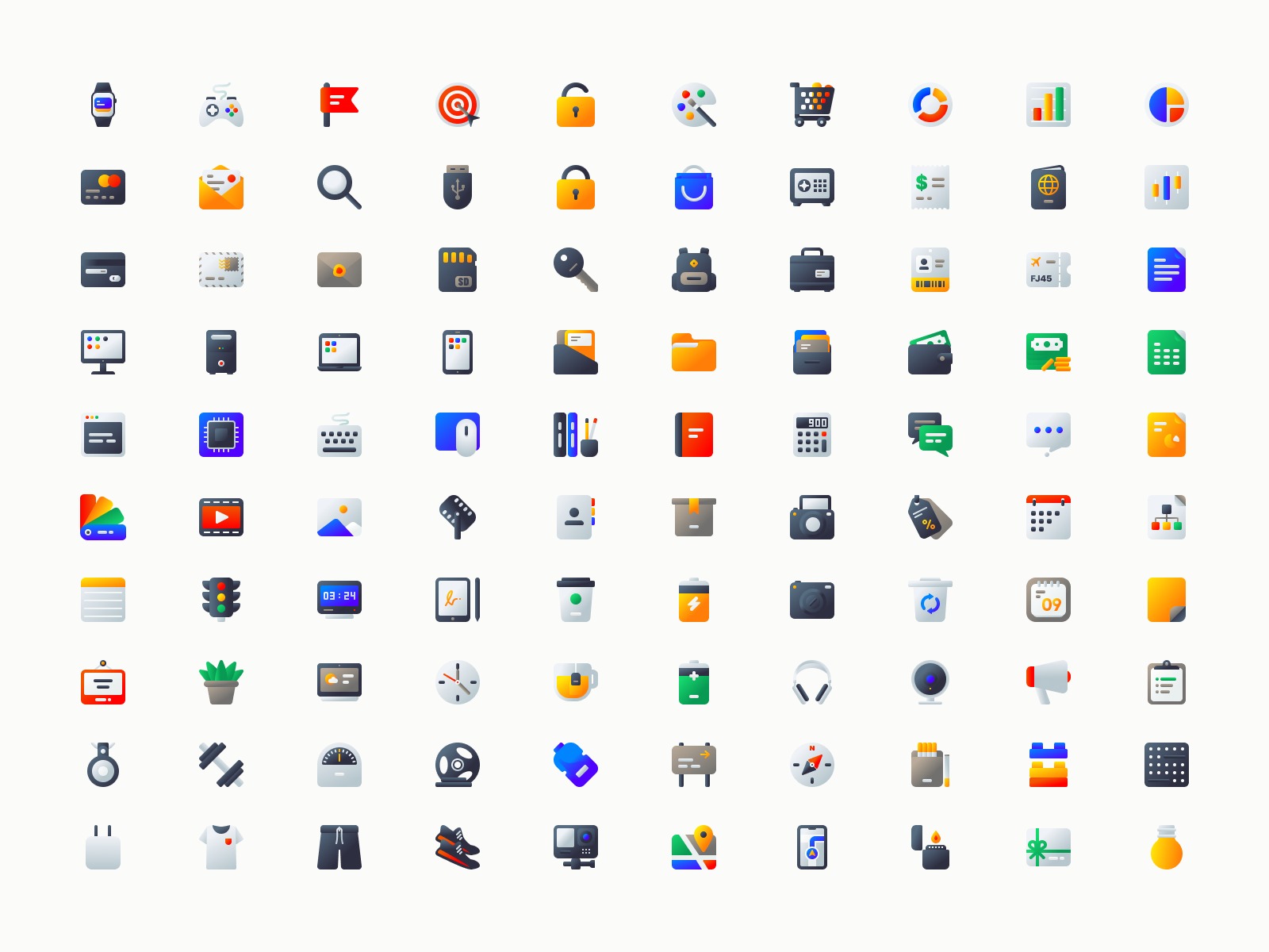 Miscellaneous Gradient Icons Image 1