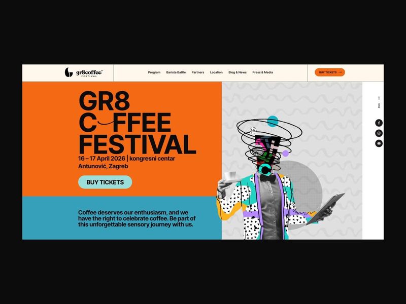 GR8 Coffee Festival website
