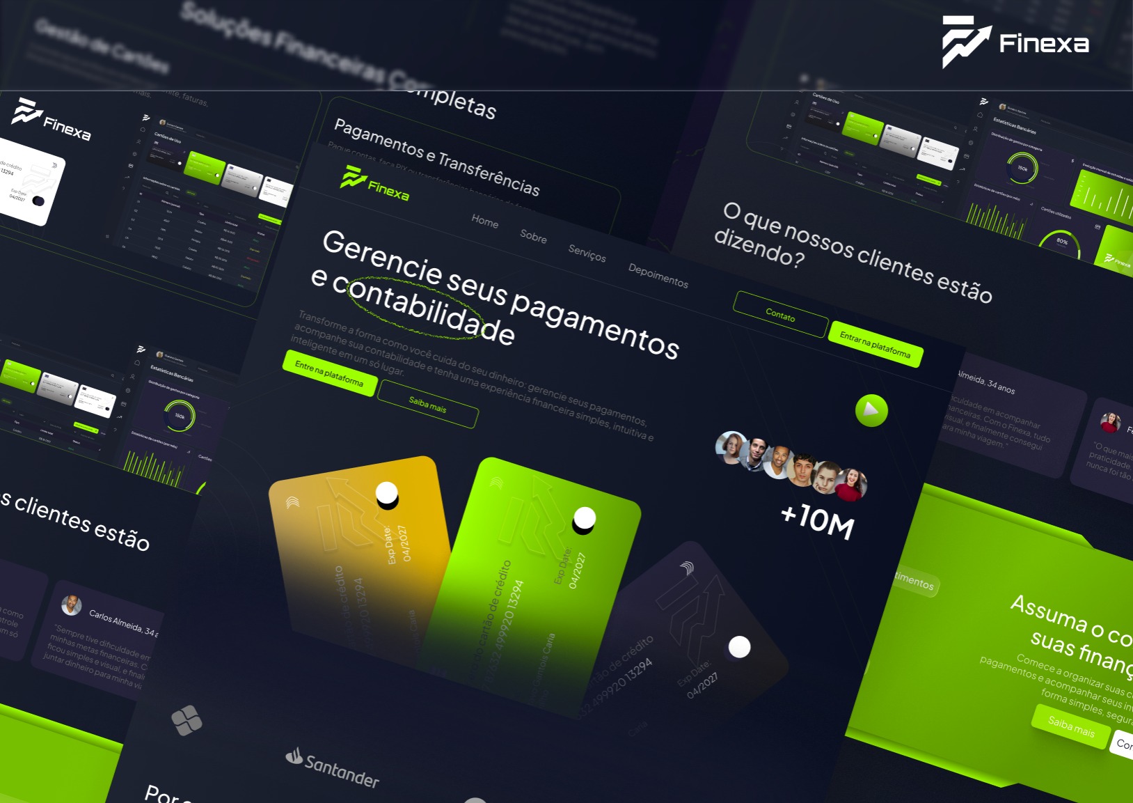 Finexa — Banking Dashboard & Landing Page Image 1