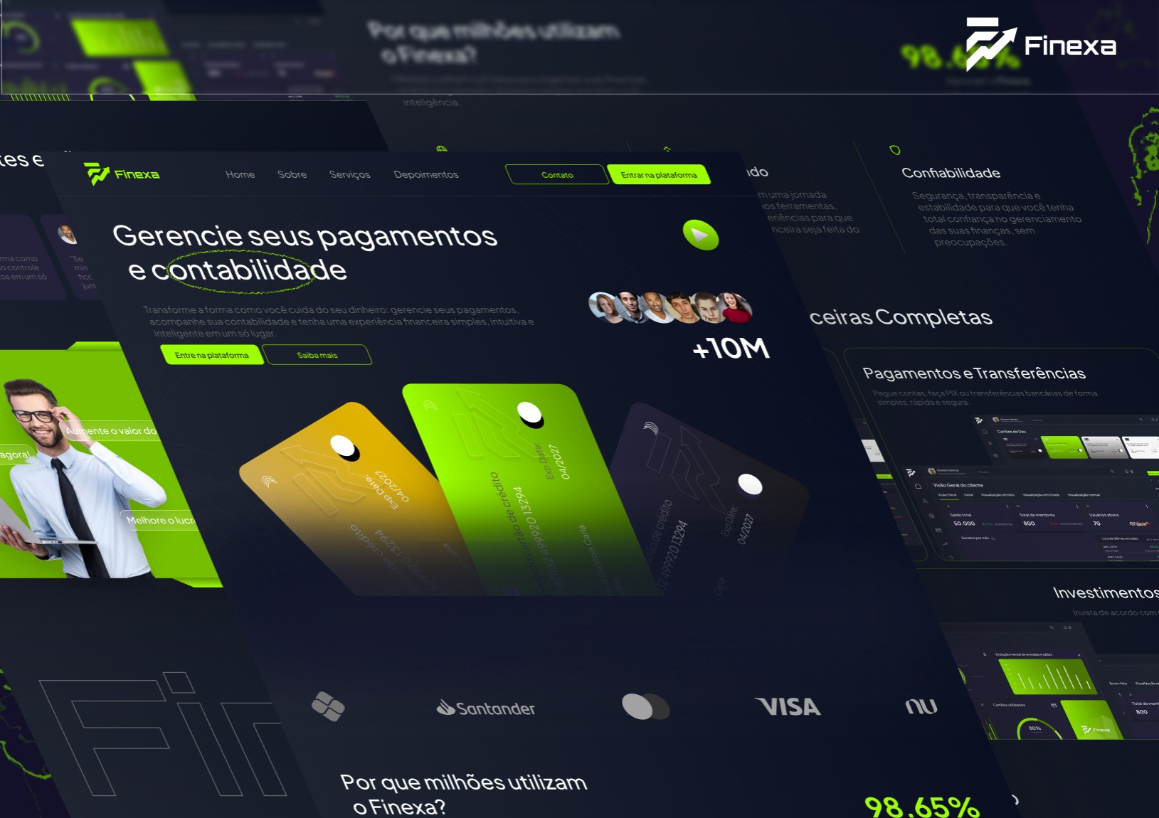 Finexa — Banking Dashboard & Landing Page Image 2
