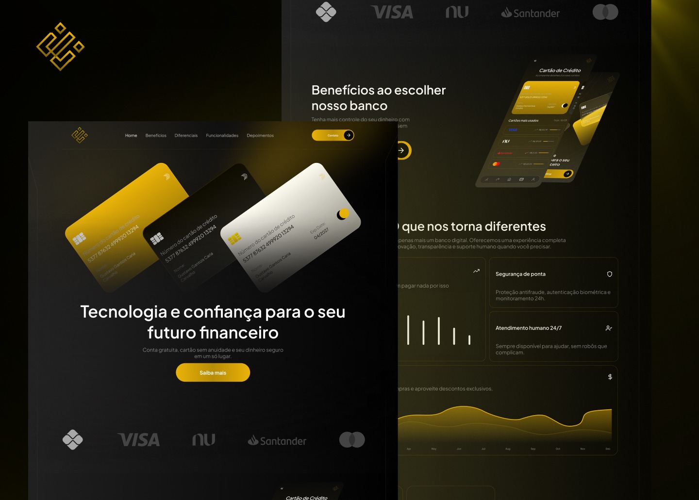 Tech Bank - App Mobile & Landing Page Image 0